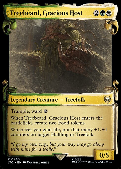 MTG Treebeard, Gracious Host LTC 483 Alternate Art Nonfoil