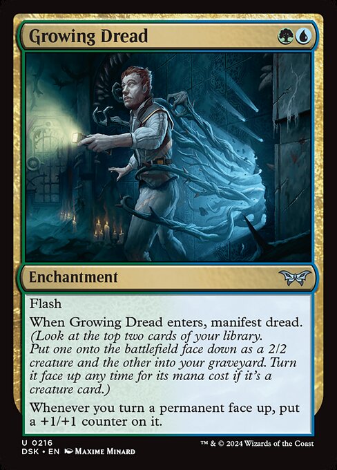 MTG Growing Dread DSK 216 Regular Nonfoil