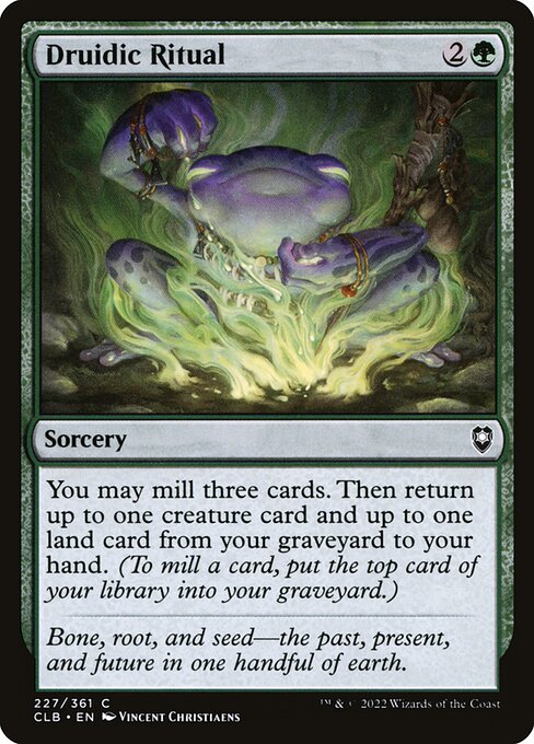 MTG Druidic Ritual CLB 227 Regular Nonfoil