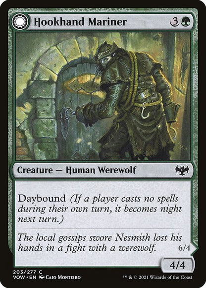 MTG Hookhand Mariner // Riphook Raider VOW 203 Standard Foil front