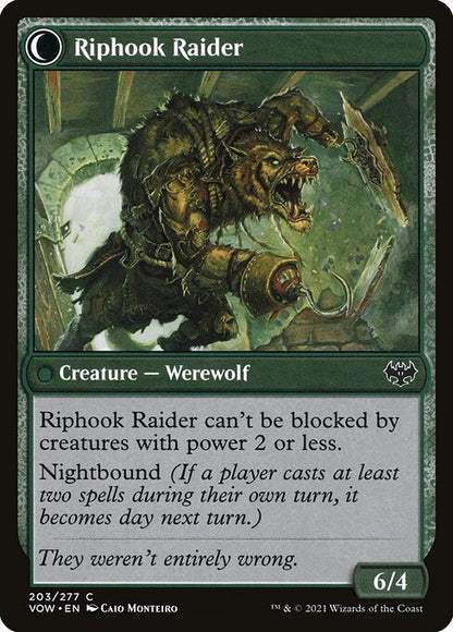 MTG Hookhand Mariner // Riphook Raider VOW 203 Standard Foil reverse
