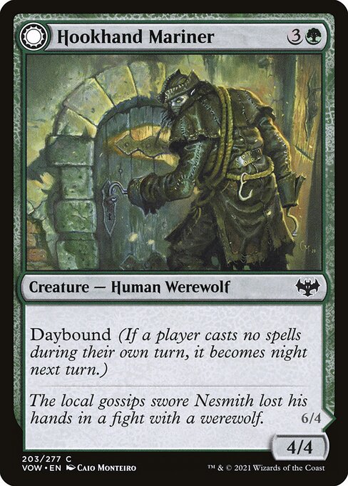 MTG Hookhand Mariner // Riphook Raider VOW 203 Standard Nonfoil front