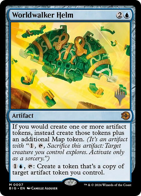 MTG Worldwalker Helm PBIG 007p Promo Pack Foil