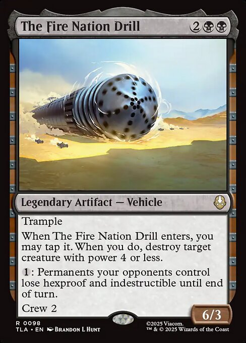 MTG The Fire Nation Drill TLA 098 Regular Nonfoil