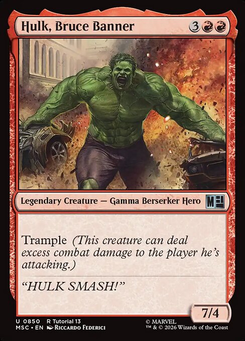 MTG Hulk, Bruce Banner MSC 850 Regular Nonfoil