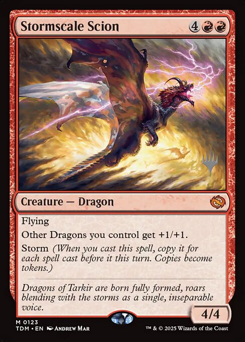 MTG Stormscale Scion PTDM 123p Promo Pack Foil