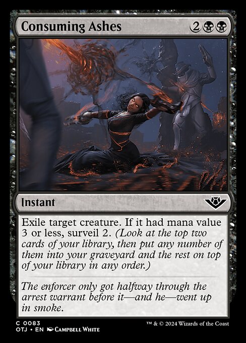 MTG Consuming Ashes OTJ 083 Regular Foil