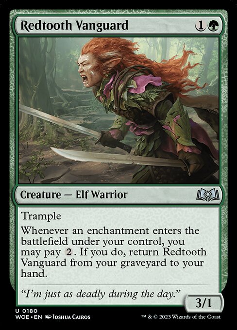 MTG Redtooth Vanguard WOE 180 Regular Foil