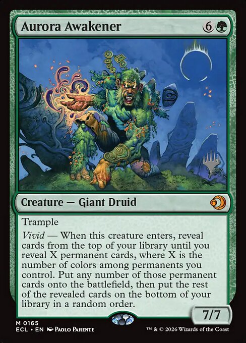 MTG Aurora Awakener PECL 165p Promo Pack Foil