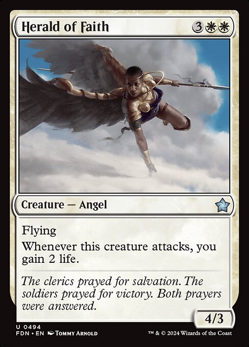 MTG Herald of Faith FDN 494 Beginner Box Nonfoil