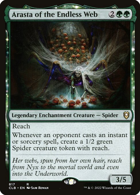 MTG Arasta of the Endless Web CLB 817 Commander Deck Nonfoil