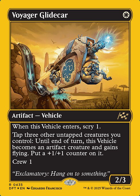 MTG Voyager Glidecar DFT 435 Regular First-Place Foil