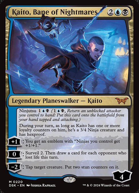 MTG Kaito, Bane of Nightmares DSK 220 Regular Nonfoil