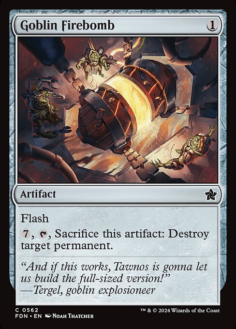 MTG Goblin Firebomb FDN 562 Beginner Box Nonfoil