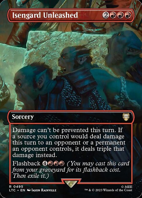 MTG Isengard Unleashed LTC 495 Showcase Ring Nonfoil