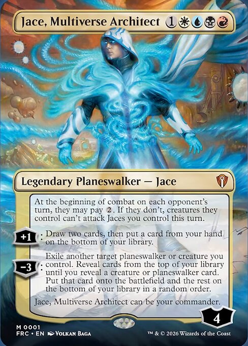 MTG Jace, Multiverse Architect FRC 001 Borderless Nonfoil front
