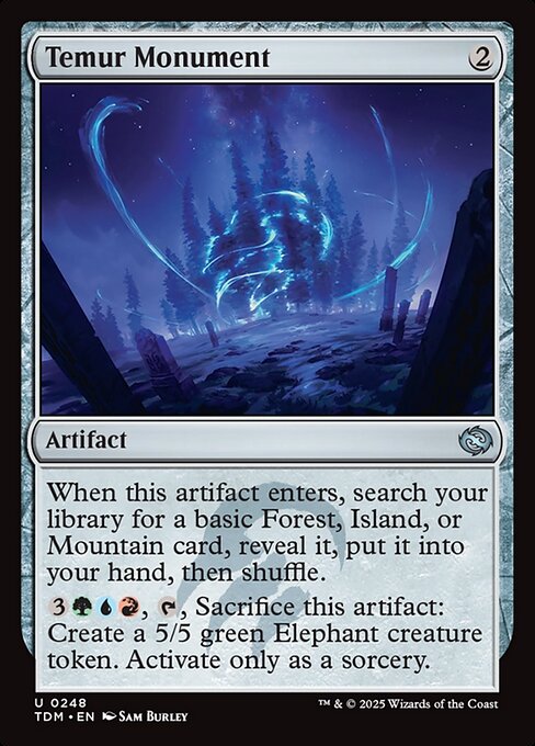 MTG Temur Monument TDM 248 Regular Foil