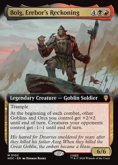 MTG Bolg, Erebor's Reckoning HOC 102 Regular Nonfoil