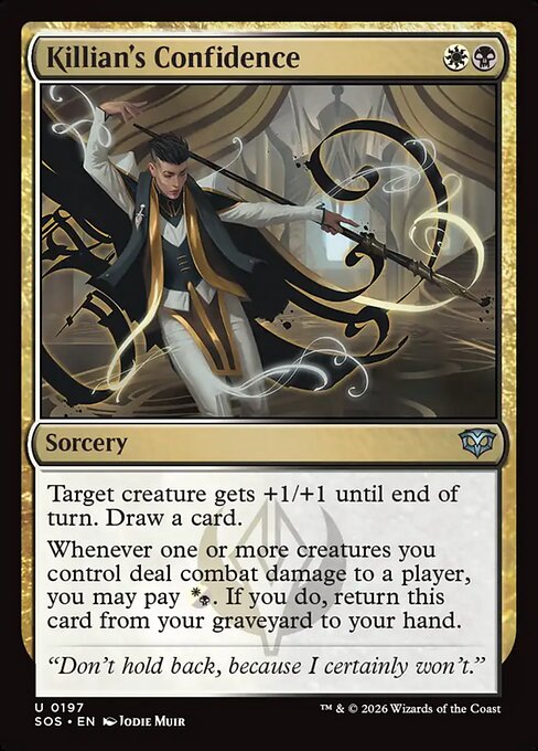 MTG Killian's Confidence SOS 197 Regular Nonfoil