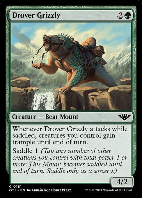 MTG Drover Grizzly OTJ 161 Regular Foil
