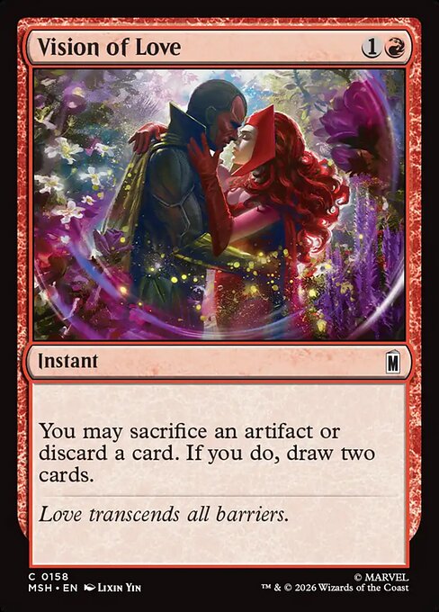 MTG Vision of Love MSH 158 Regular Foil