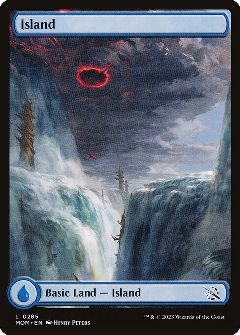MTG Island MOM 285 Full Art Basic Land Foil