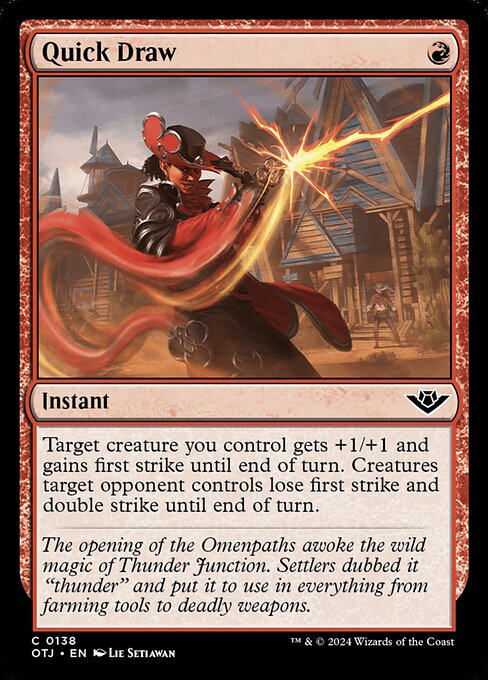 MTG Quick Draw OTJ 138 Regular Foil