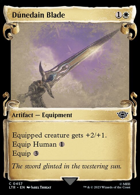 MTG Dúnedain Blade LTR 457 Showcase Scrolls of Middle-earth Nonfoil