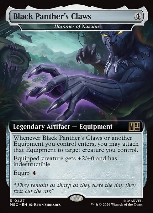 MTG Hammer of Nazahn MSC 427 Extended Art Nonfoil