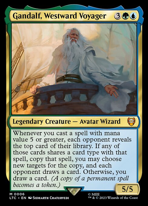 MTG Gandalf, Westward Voyager LTC 006 Regular Nonfoil
