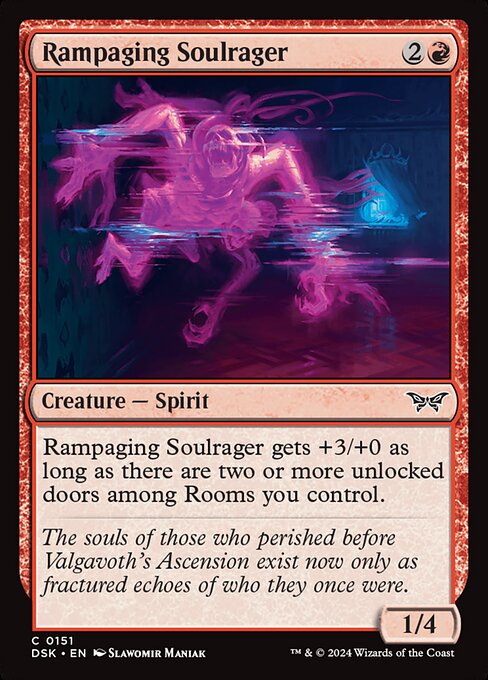 MTG Rampaging Soulrager DSK 151 Regular Foil
