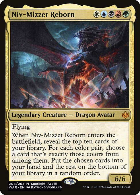 MTG Niv-Mizzet Reborn WAR 208 Standard Nonfoil front