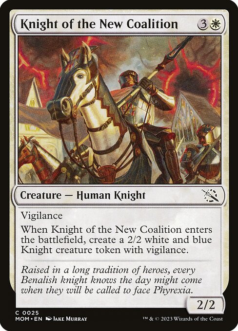 MTG Knight of the New Coalition MOM 025 Regular Foil