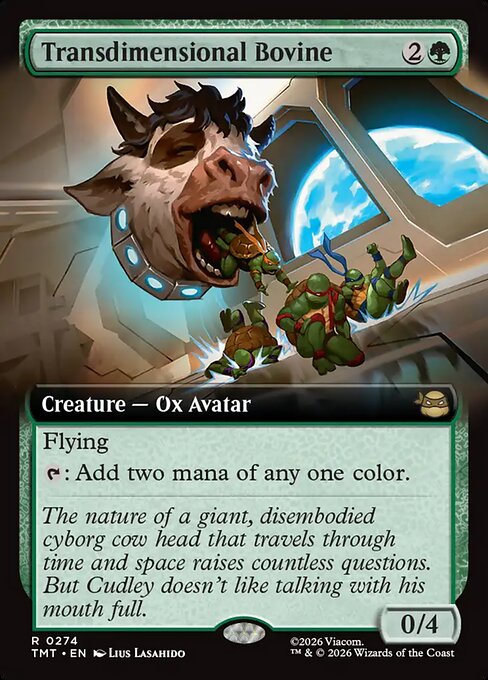 MTG Transdimensional Bovine TMT 274 Extended Art Foil
