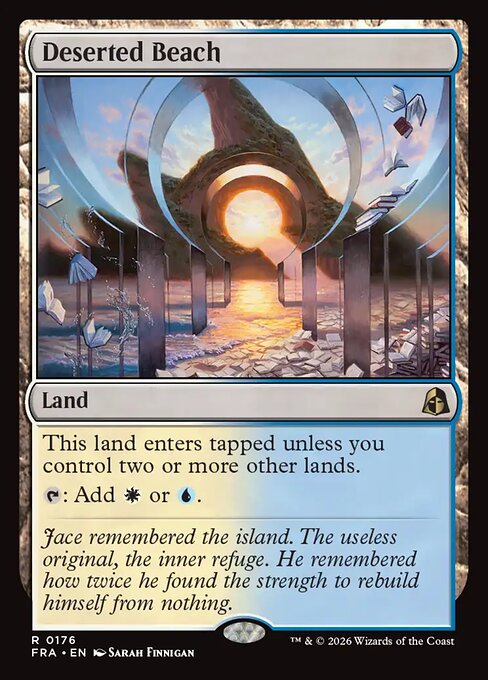 MTG Deserted Beach FRA 176 Standard Foil front