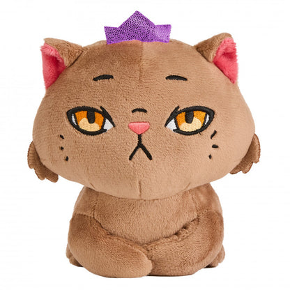 Princess Donut seated plush wearing a purple crown