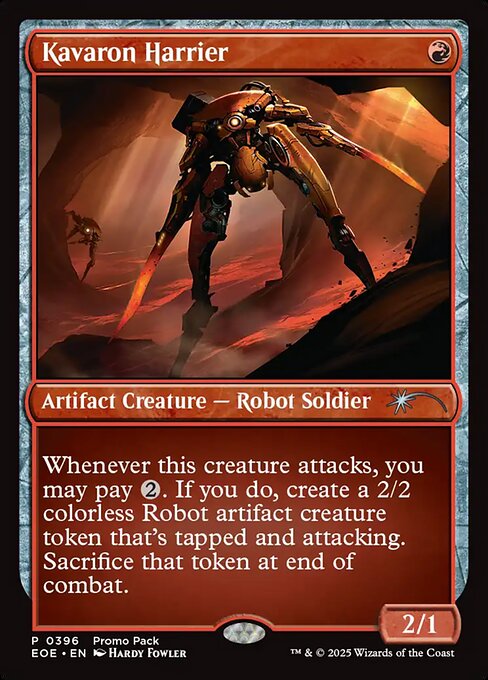 MTG Kavaron Harrier EOE 396 Promo Pack Foil