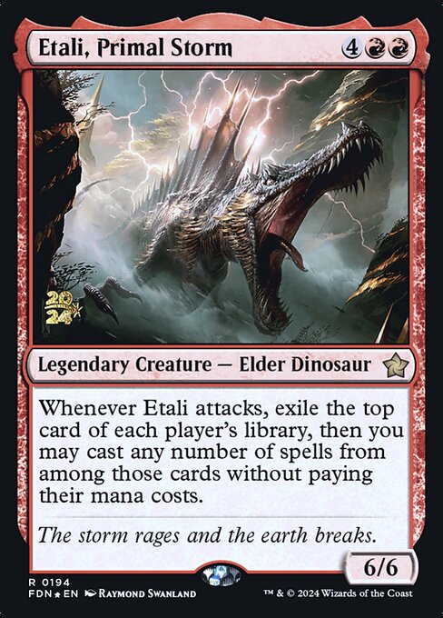 MTG Etali, Primal Storm PFDN 194s Prerelease Foil