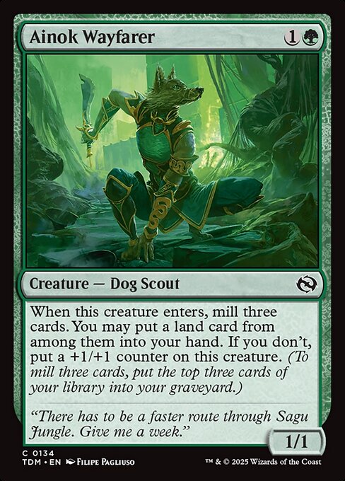 MTG Ainok Wayfarer TDM 134 Regular Nonfoil
