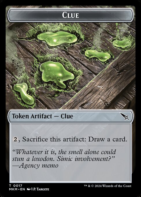MTG Clue Token MKM 017 Token Foil