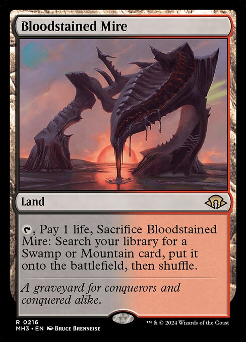 MTG Bloodstained Mire MH3 216 Regular Foil