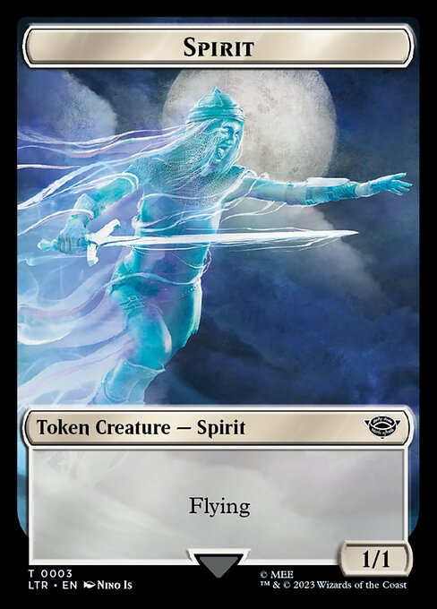 MTG Spirit Token LTR 003 Token Foil