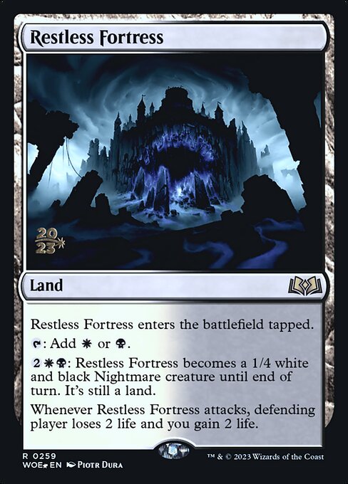 MTG Restless Fortress PWOE 259s Prerelease Foil