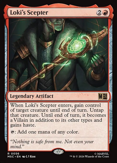 MTG Loki's Scepter MSC 056 Regular Surge Foil