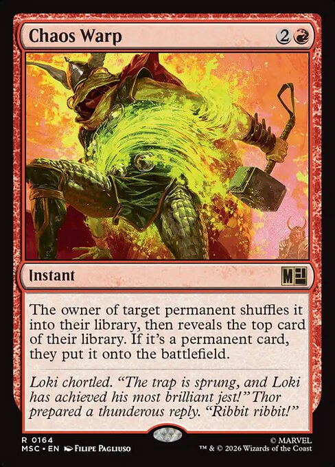 MTG Chaos Warp MSC 164 Regular Nonfoil