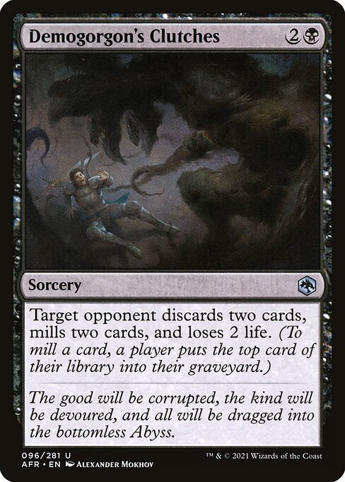 MTG Demogorgon's Clutches AFR 096 Regular Nonfoil