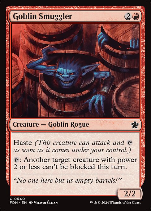 MTG Goblin Smuggler FDN 540 Beginner Box Nonfoil