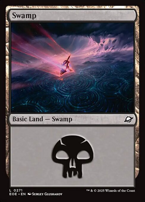 MTG Swamp EOE 271 Basic Land Foil