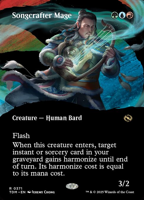 MTG Songcrafter Mage TDM 371 Borderless Clan Nonfoil
