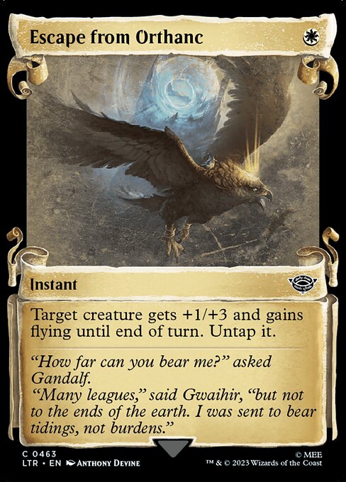 MTG Escape from Orthanc LTR 463 Showcase Scrolls of Middle-earth Nonfoil